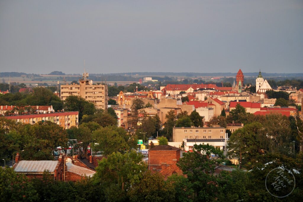 Wieczorna panorama Kluczborka