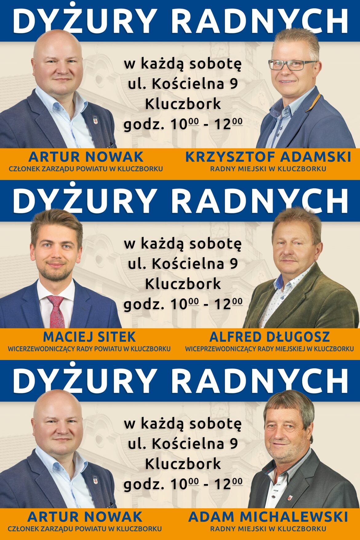 Dyżury radnych- spotkajmy się na Kościelnej 9